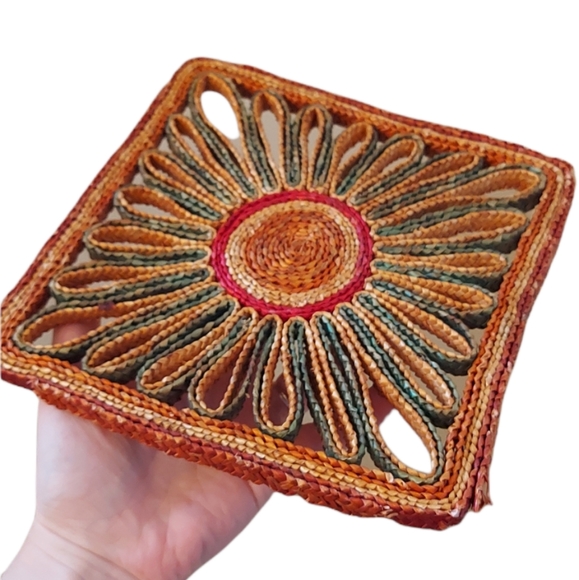 *2 for $20* 70's style Trivet/ Hot Pad/ Pot Holder/ Coaster - Picture 2 of 3